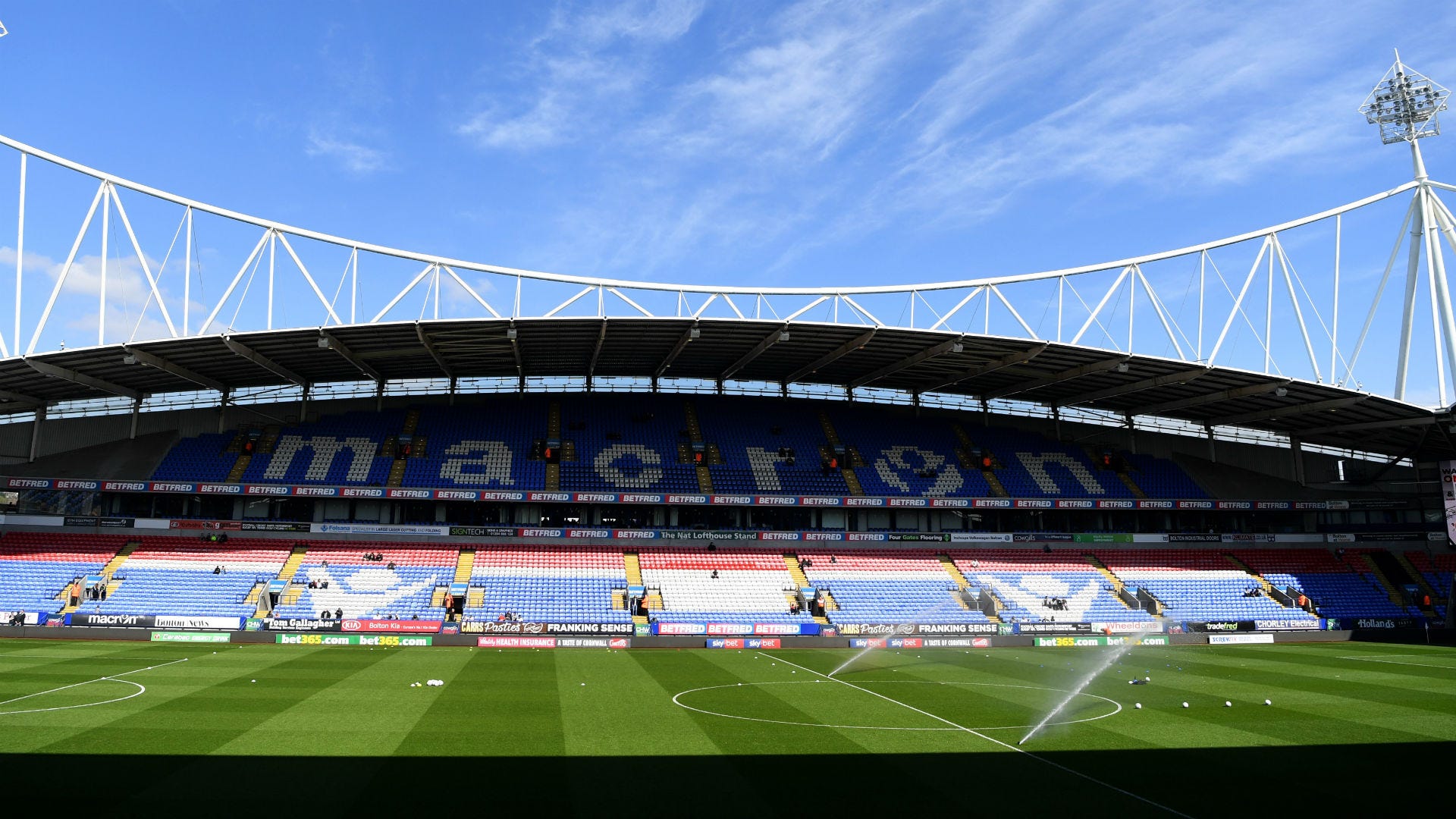 Bolton team and Bolton University Stadium